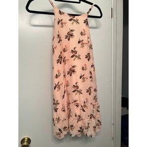 Abercrombie Pink Floral Ruffle Tiered Dress XS